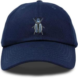 image:imageDALIX Symbolic Beetle Hat Womens Embroidered Baseball CapNavy Blue
