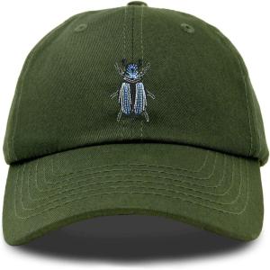 image:imageDALIX Symbolic Beetle Hat Womens Embroidered Baseball CapOlive