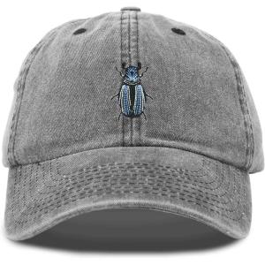 image:imageDALIX Symbolic Beetle Hat Womens Embroidered Baseball CapWashed Black