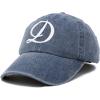 image:imageDALIX Initial Hat Letter D Blue Vintage Womens Baseball Cap Monogram Embroidered