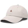 image:imageDALIX Lil Cherry Embroidered Cotton Summer Outdoor Baseball Cap Dad Hat WomensBeige