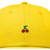 image:imageDALIX Lil Cherry Embroidered Cotton Summer Outdoor Baseball Cap Dad Hat WomensGold