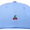 image:imageDALIX Lil Cherry Embroidered Cotton Summer Outdoor Baseball Cap Dad Hat WomensLight Blue
