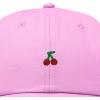image:imageDALIX Lil Cherry Embroidered Cotton Summer Outdoor Baseball Cap Dad Hat WomensLight Pink