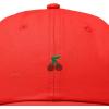 image:imageDALIX Lil Cherry Embroidered Cotton Summer Outdoor Baseball Cap Dad Hat WomensRed