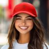 image:imageDALIX Lil Cherry Embroidered Cotton Summer Outdoor Baseball Cap Dad Hat WomensRed