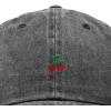 image:imageDALIX Lil Cherry Embroidered Cotton Summer Outdoor Baseball Cap Dad Hat WomensWashed Black