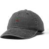 image:imageDALIX Lil Cherry Embroidered Cotton Summer Outdoor Baseball Cap Dad Hat WomensWashed Black