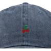 image:imageDALIX Lil Cherry Embroidered Cotton Summer Outdoor Baseball Cap Dad Hat WomensWashed Navy Blue
