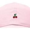 image:imageDALIX Lil Cherry Embroidered Cotton Summer Outdoor Baseball Cap Dad Hat WomensWashed Pink