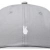 image:imageDALIX Lil Peace Sign Embroidered Cotton Cap Outdoor Dad Hat WomensGray