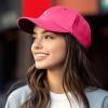 image:imageDALIX Lil Peace Sign Embroidered Cotton Cap Outdoor Dad Hat WomensHot Pink