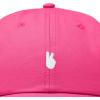 image:imageDALIX Lil Peace Sign Embroidered Cotton Cap Outdoor Dad Hat WomensHot Pink