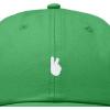 image:imageDALIX Lil Peace Sign Embroidered Cotton Cap Outdoor Dad Hat WomensKelly Green