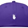 image:imageDALIX Lil Peace Sign Embroidered Cotton Cap Outdoor Dad Hat WomensPurple