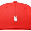 image:imageDALIX Lil Peace Sign Embroidered Cotton Cap Outdoor Dad Hat WomensRed