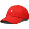 image:imageDALIX Lil Peace Sign Embroidered Cotton Cap Outdoor Dad Hat WomensRed