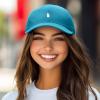 image:imageDALIX Lil Peace Sign Embroidered Cotton Cap Outdoor Dad Hat WomensTeal