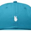 image:imageDALIX Lil Peace Sign Embroidered Cotton Cap Outdoor Dad Hat WomensTeal