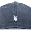 image:imageDALIX Lil Peace Sign Embroidered Cotton Cap Outdoor Dad Hat WomensWashed Navy Blue