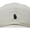 image:imageDALIX Lil Peace Sign Embroidered Cotton Cap Outdoor Dad Hat WomensWashed Stone White