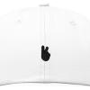 image:imageDALIX Lil Peace Sign Embroidered Cotton Cap Outdoor Dad Hat WomensWhite