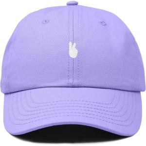 image:imageDALIX Lil Peace Sign Embroidered Cotton Cap Outdoor Dad Hat WomensLavender