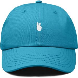 image:imageDALIX Lil Peace Sign Embroidered Cotton Cap Outdoor Dad Hat WomensTeal
