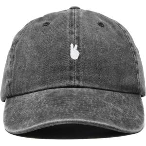 image:imageDALIX Lil Peace Sign Embroidered Cotton Cap Outdoor Dad Hat WomensWashed Black