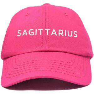 image:imageDALIX Sagittarius Dad Hat Embroidered Zodiac Astrology Cotton Baseball CapHot Pink