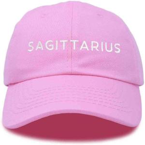 image:imageDALIX Sagittarius Dad Hat Embroidered Zodiac Astrology Cotton Baseball CapLight Pink