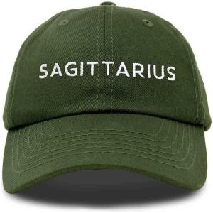 image:imageDALIX Sagittarius Dad Hat Embroidered Zodiac Astrology Cotton Baseball CapOlive