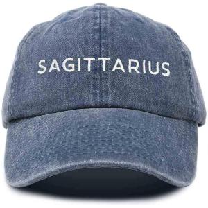 image:imageDALIX Sagittarius Dad Hat Embroidered Zodiac Astrology Cotton Baseball CapWashed Navy Blue
