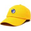image:imageDALIX Embroidered Earth Baseball Cap Cotton Dad Hat MenGold