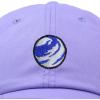 image:imageDALIX Embroidered Earth Baseball Cap Cotton Dad Hat MenLavender