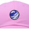 image:imageDALIX Embroidered Earth Baseball Cap Cotton Dad Hat MenLight Pink