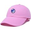 image:imageDALIX Embroidered Earth Baseball Cap Cotton Dad Hat MenLight Pink