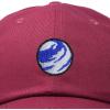 image:imageDALIX Embroidered Earth Baseball Cap Cotton Dad Hat MenMaroon