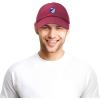 image:imageDALIX Embroidered Earth Baseball Cap Cotton Dad Hat MenMaroon
