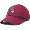image:imageDALIX Embroidered Earth Baseball Cap Cotton Dad Hat MenMaroon
