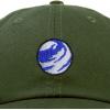 image:imageDALIX Embroidered Earth Baseball Cap Cotton Dad Hat MenOlive