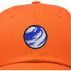 image:imageDALIX Embroidered Earth Baseball Cap Cotton Dad Hat MenOrange