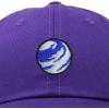 image:imageDALIX Embroidered Earth Baseball Cap Cotton Dad Hat MenPurple