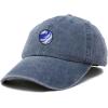 image:imageDALIX Embroidered Earth Baseball Cap Cotton Dad Hat MenWashed Navy Blue