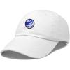 image:imageDALIX Embroidered Earth Baseball Cap Cotton Dad Hat MenWhite