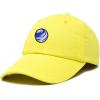 image:imageDALIX Embroidered Earth Baseball Cap Cotton Dad Hat MenYellow