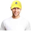 image:imageDALIX Embroidered Earth Baseball Cap Cotton Dad Hat MenYellow