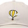 image:imageDALIX Embroidered Hot Air Balloon Dad Hat Cotton Cap Women Men TeensBeige