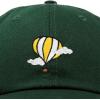 image:imageDALIX Embroidered Hot Air Balloon Dad Hat Cotton Cap Women Men TeensDark Green
