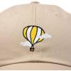 image:imageDALIX Embroidered Hot Air Balloon Dad Hat Cotton Cap Women Men TeensKhaki
